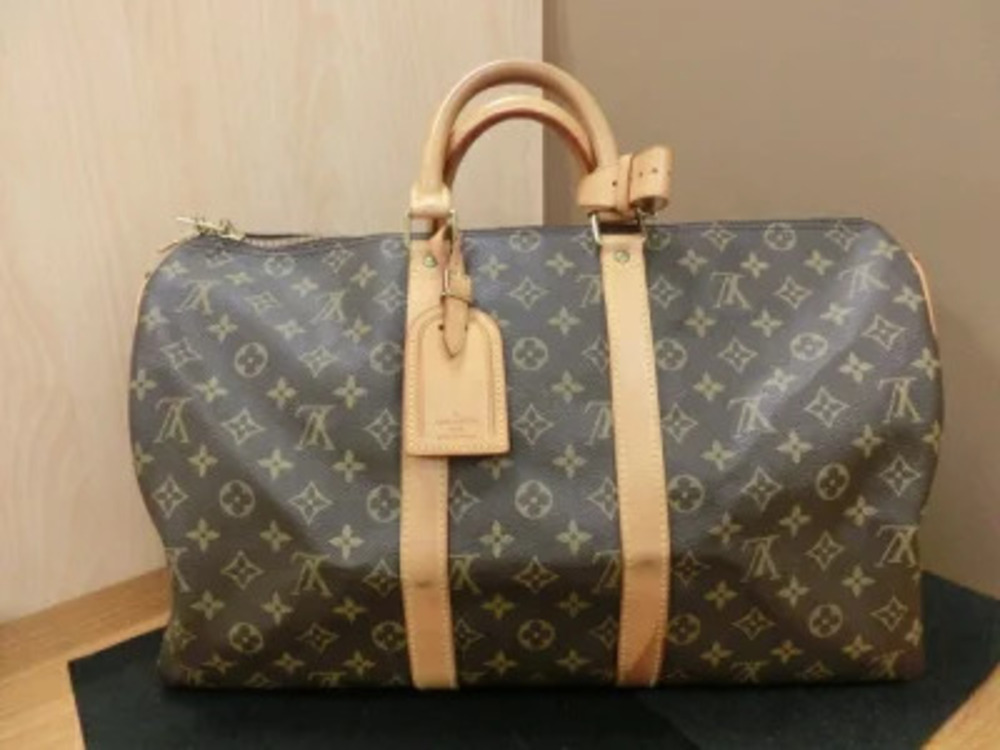 Louis Vuitton Bag Boston Monogram Handbag Keepall Brown